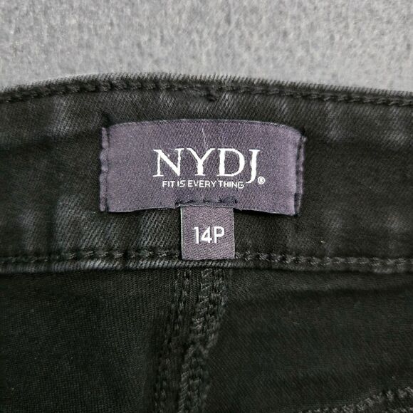 NYDJ Women 14P Black Marilyn Straight Lift Tuck Technology Jeans - Picture 6 of 13